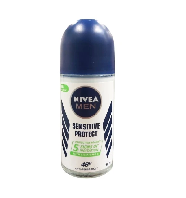 NIVEA ANTIPERSPIRANT ROLL ON 50ML MEN SENSITIVE PROTECT 